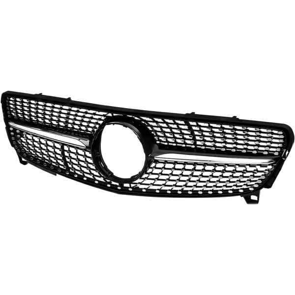 Atrapa Grill Czarny Połysk + Chrom Mercedes A W176 (2015-2018) Diamond Style - obrazek 3