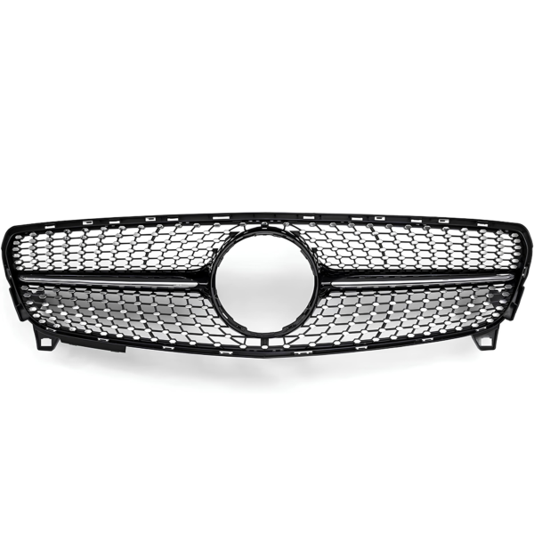 Atrapa Grill Czarny Połysk + Chrom Mercedes A W176 (2015-2018) Diamond Style - obrazek 4