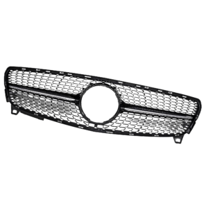 Atrapa Grill Czarny Połysk + Chrom Mercedes A W176 (2015-2018) Diamond Style - obrazek 5