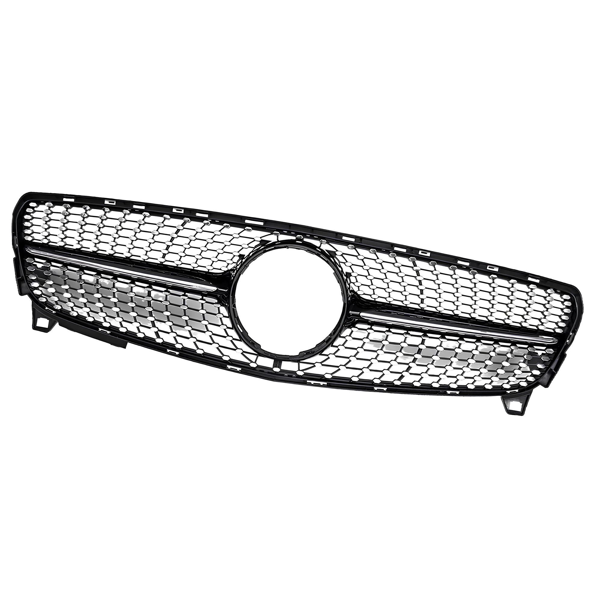 Atrapa Grill Czarny Połysk + Chrom Mercedes A W176 (2015-2018) Diamond Style - obrazek 5