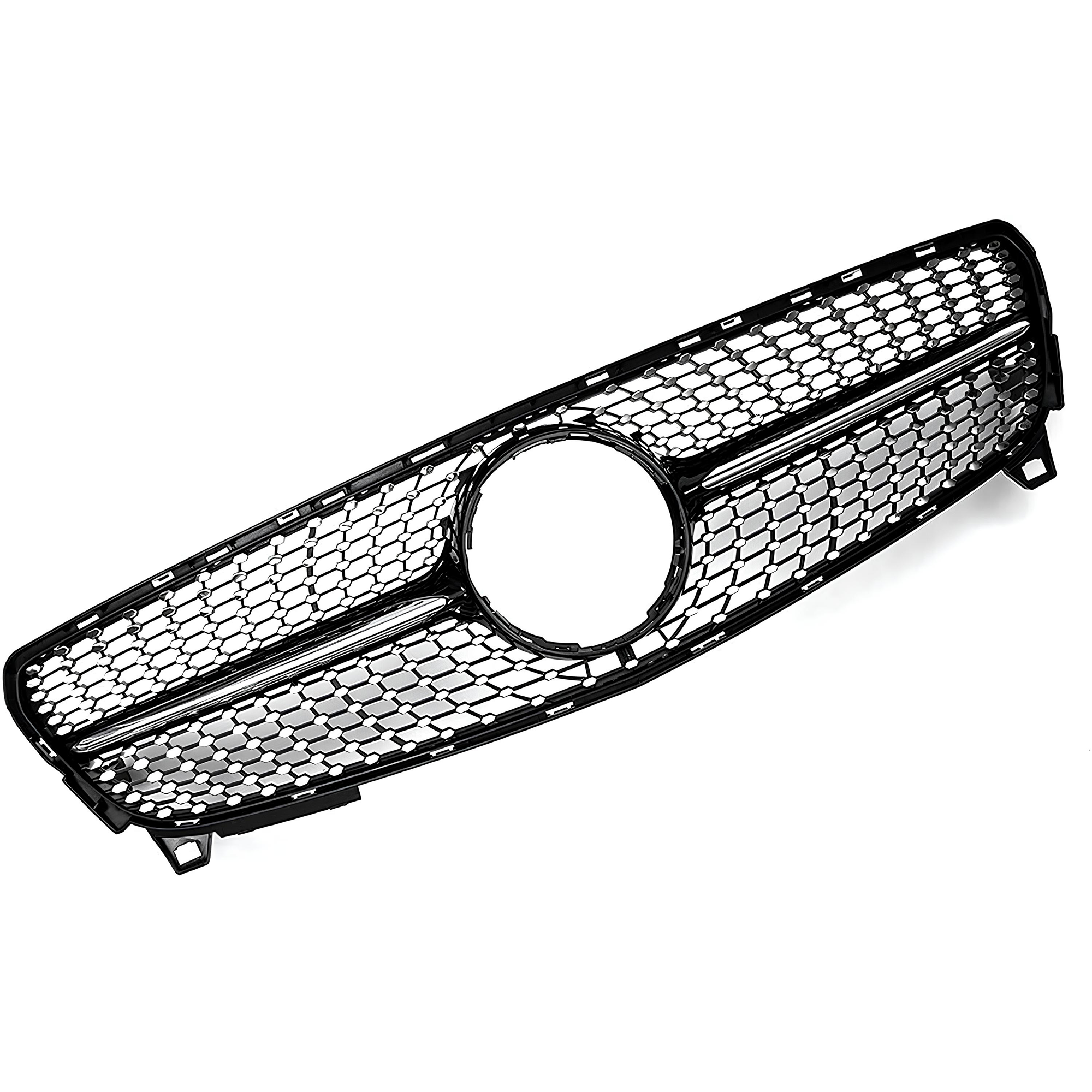 Atrapa Grill Czarny Połysk + Chrom Mercedes A W176 (2015-2018) Diamond Style - obrazek 8