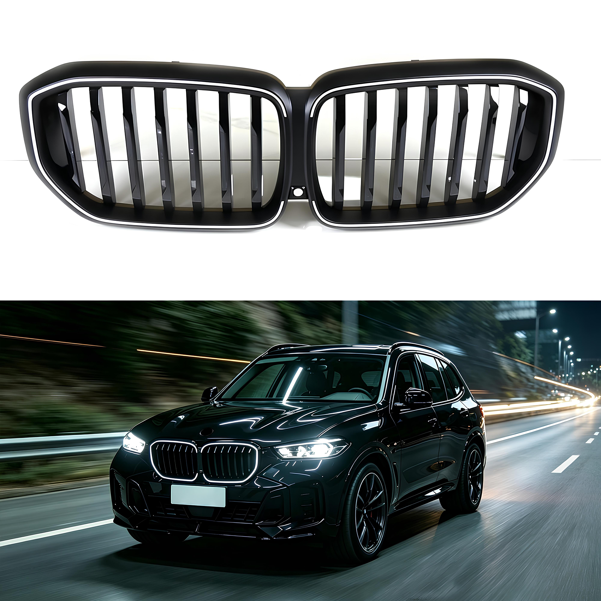 Atrapa Nerki Grill BMW X5 G05 LCI (2023-2025) LED MP Style Czarny Połysk - obrazek 1