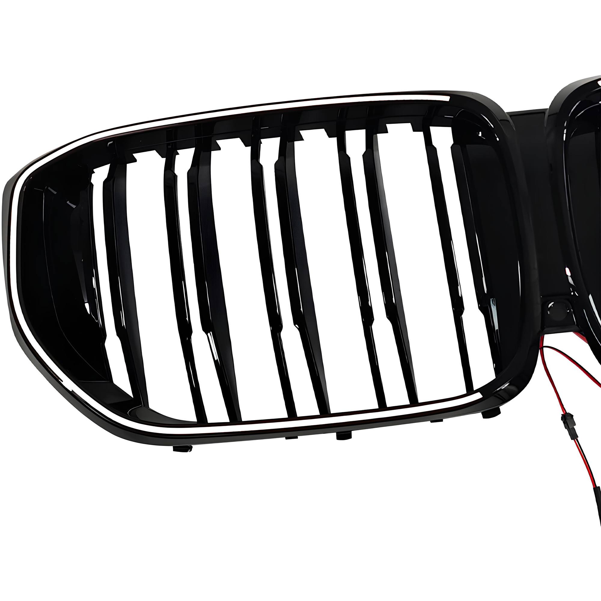 Atrapa Nerki Grill BMW X5 G05 LCI (2023-2025) LED M-Style Czarny Połysk - obrazek 4