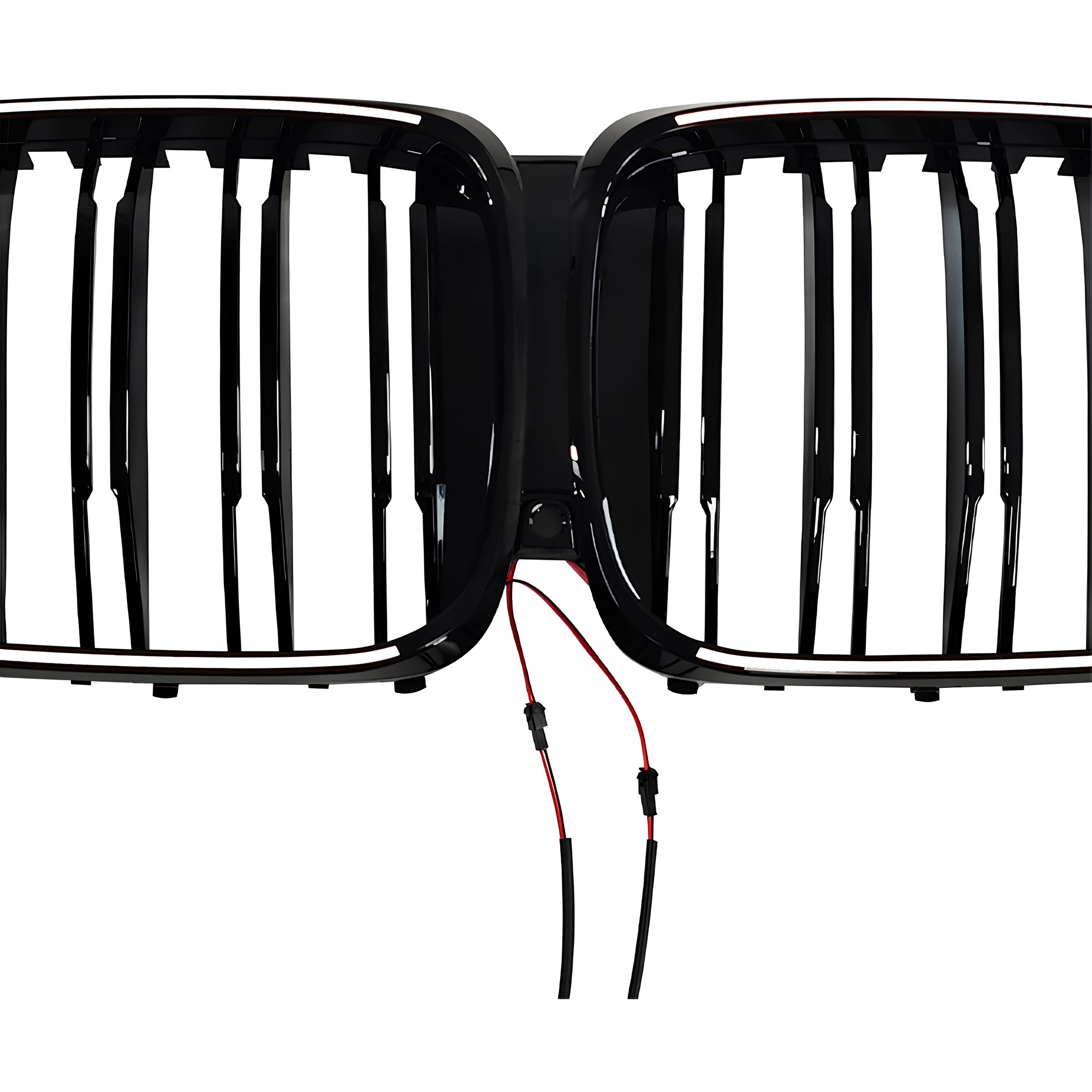 Atrapa Nerki Grill BMW X5 G05 LCI (2023-2025) LED M-Style Czarny Połysk - obrazek 5