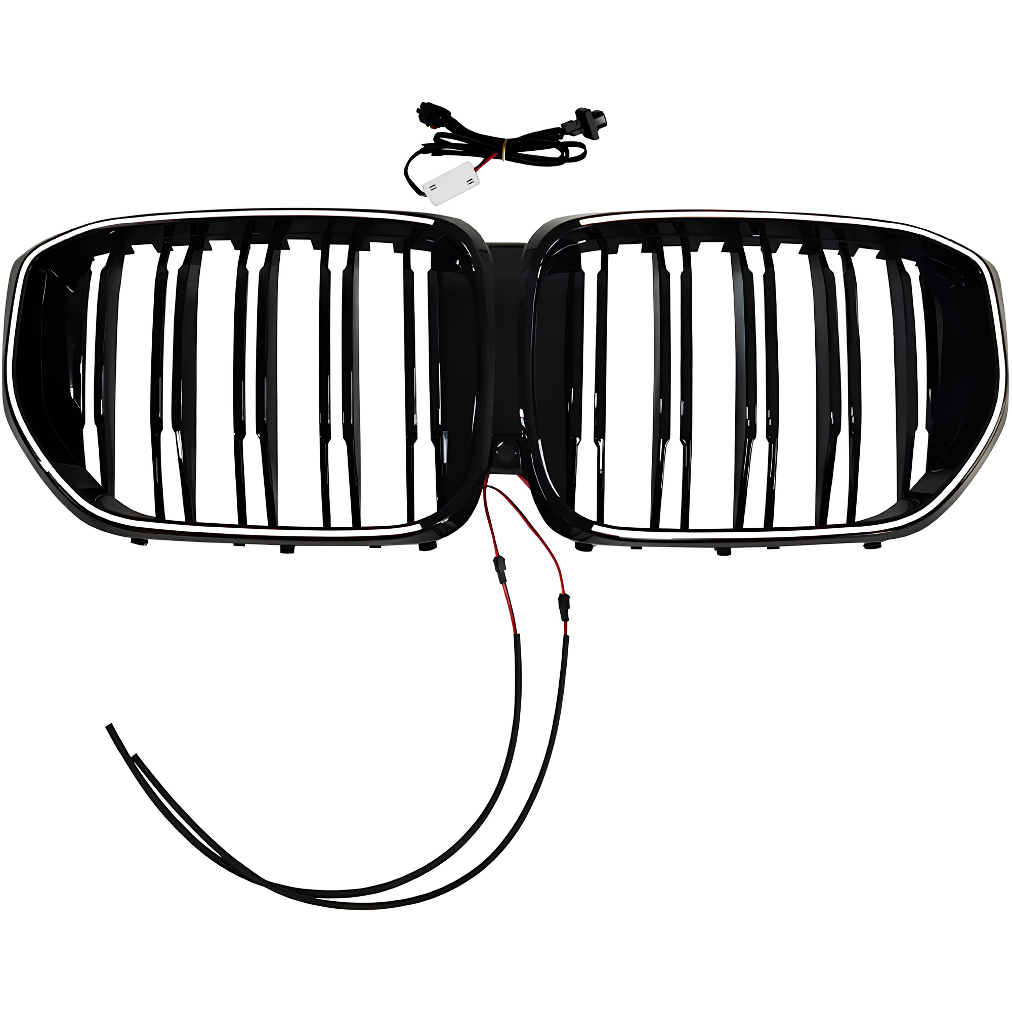Atrapa Nerki Grill BMW X5 G05 LCI (2023-2025) LED M-Style Czarny Połysk - obrazek 1