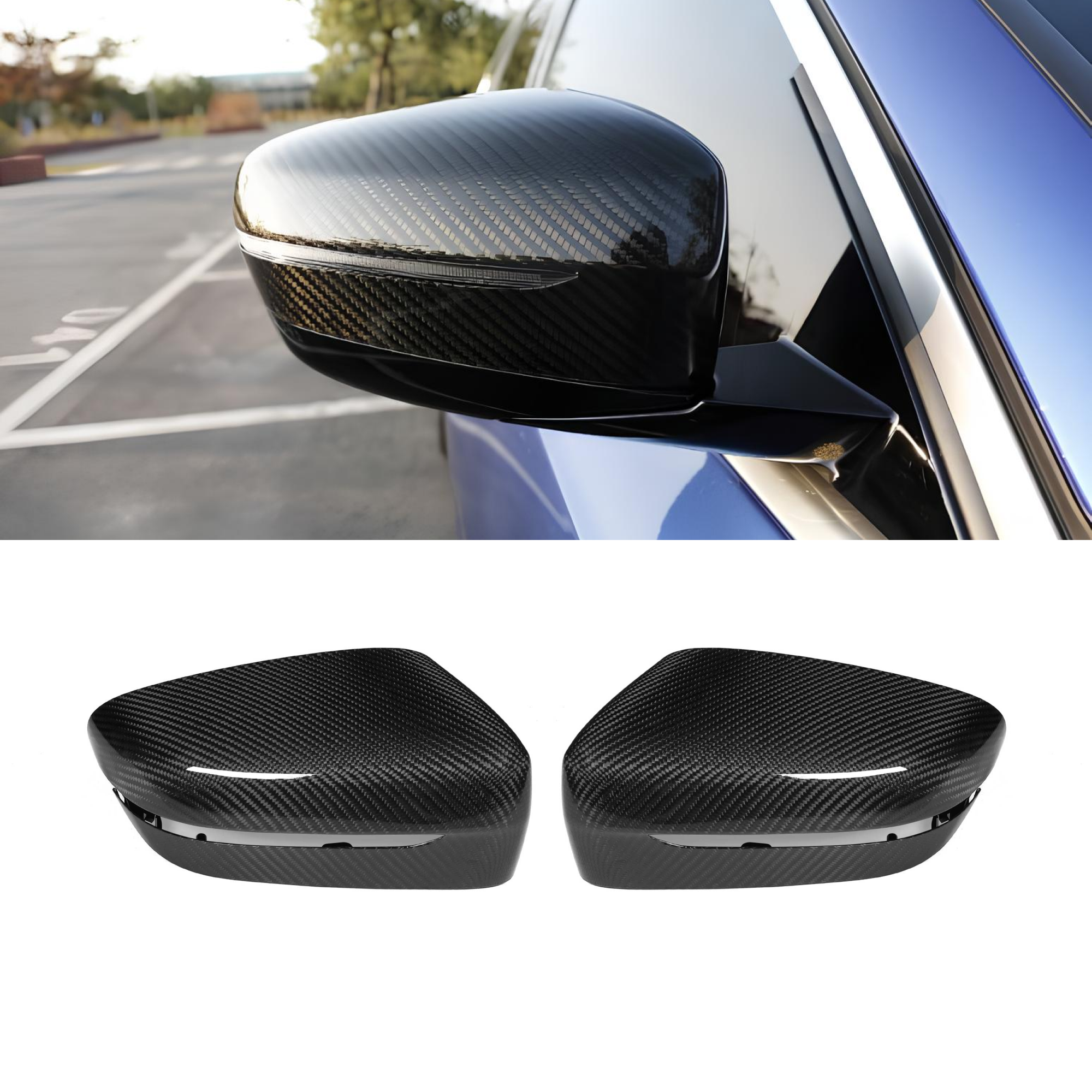 Karbonowe Nakładki Obudowa Lusterek BMW G20 / G21 / G22 / G23 / G26 / G42  (2020+) - obrazek 1