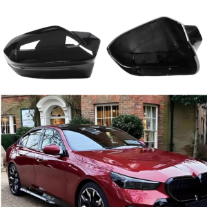 Nakładki Obudowa Lusterka BMW G60 7 I7 G70 M5 MP Style Czarny Połysk 2023+