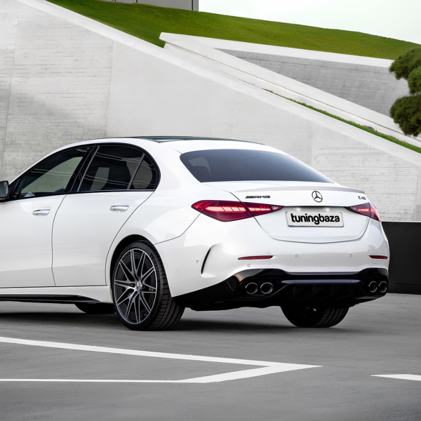 Końcówki Wydechu Mercedes-Benz C43 AMG / W206 / S206 Czarny Połysk (2021+) - obrazek 5