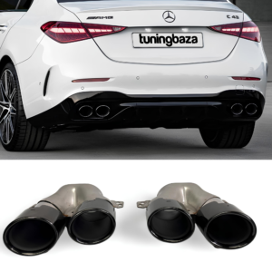 Końcówki Wydechu Mercedes-Benz C43 AMG / W206 / S206 Czarny Połysk (2021+)