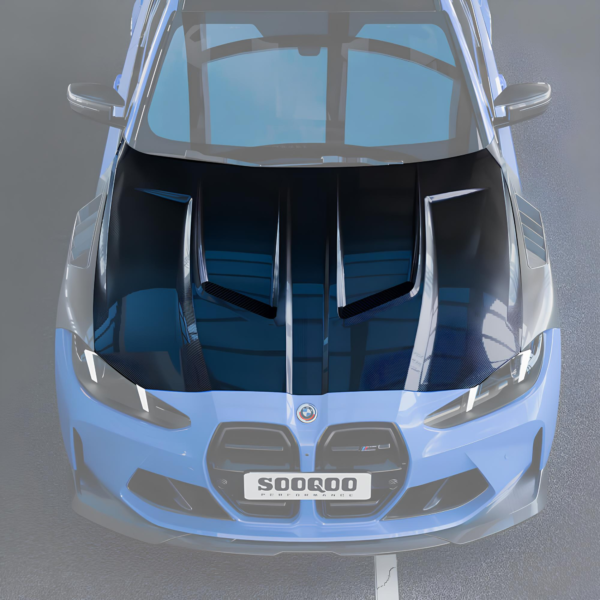 Maska Karbonowa BMW M3 G80 / M4 G82 SOOQOO Style – Wentylowana - obrazek 2