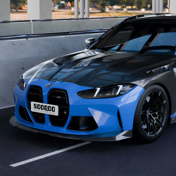 Maska Karbonowa BMW M3 G80 / M4 G82 SOOQOO Style – Wentylowana - obrazek 3