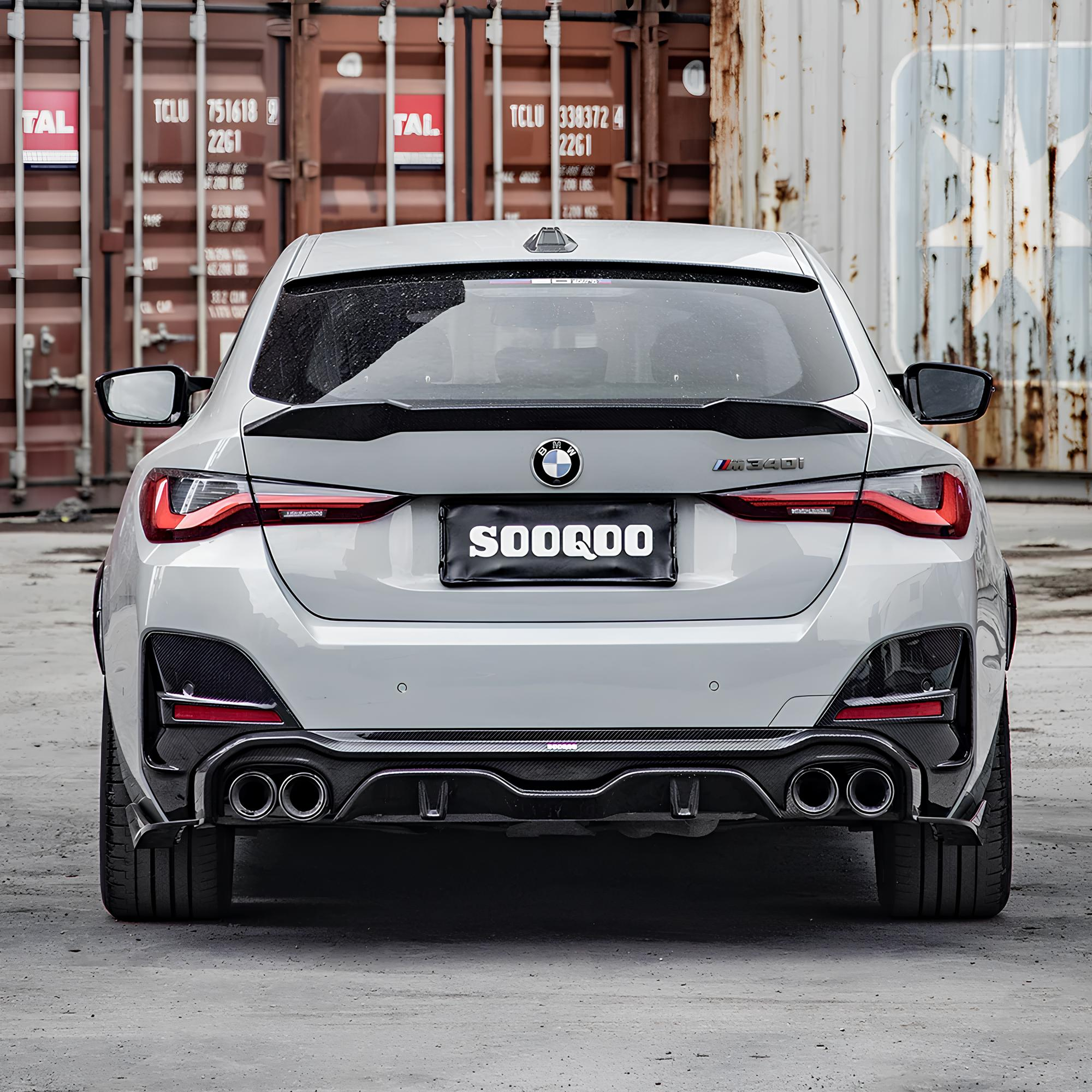 Karbonowy Dyfuzor BMW 4 Series G26 (2021+) SOOQOO Style - obrazek 5
