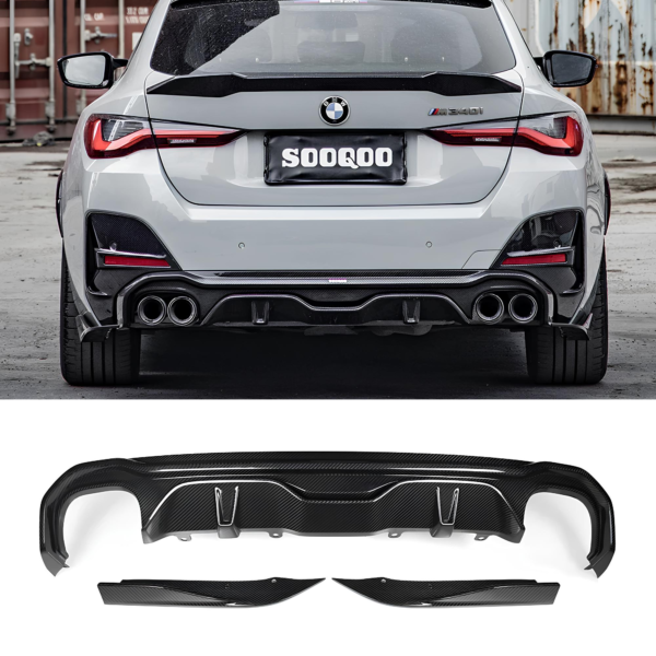 Karbonowy Dyfuzor BMW 4 Series G26 (2021+) SOOQOO Style - obrazek 1