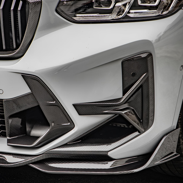 Karbonowe Wloty Powietrza Zderzaka do BMW X3M F97 LCI (2021-2024) SOOQOO Styl - obrazek 3