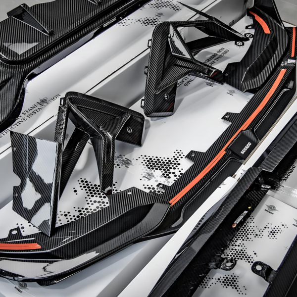 Karbonowe Wloty Powietrza Zderzaka do BMW X3M F97 LCI (2021-2024) SOOQOO Styl - obrazek 7