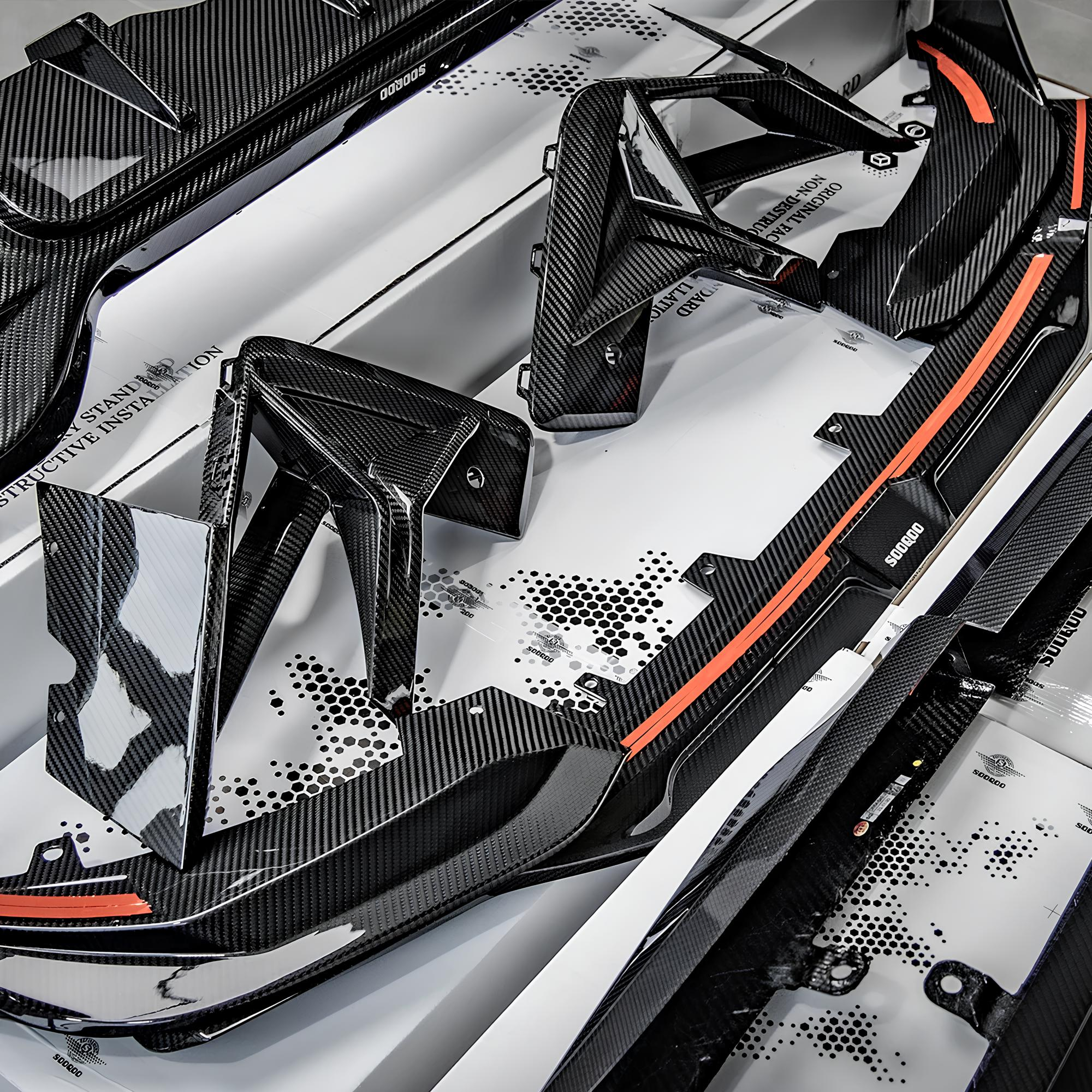 Karbonowe Wloty Powietrza Zderzaka do BMW X3M F97 LCI (2021-2024) SOOQOO Styl - obrazek 7
