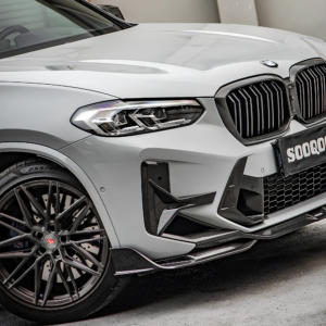 Karbonowe Wloty Powietrza Zderzaka do BMW X3M F97 LCI (2021-2024) SOOQOO Styl - obrazek 9