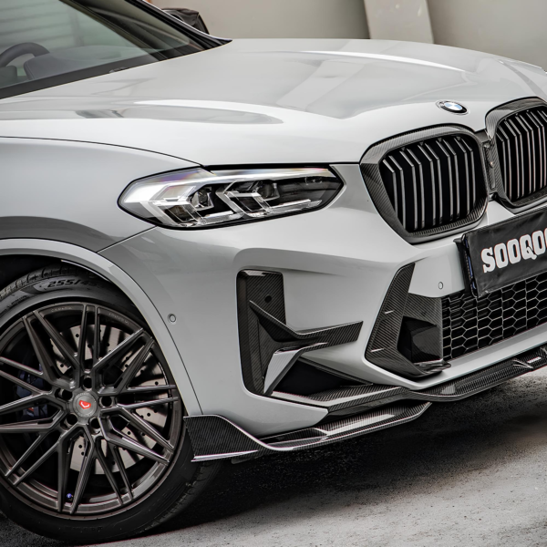 Karbonowe Wloty Powietrza Zderzaka do BMW X3M F97 LCI (2021-2024) SOOQOO Styl - obrazek 9
