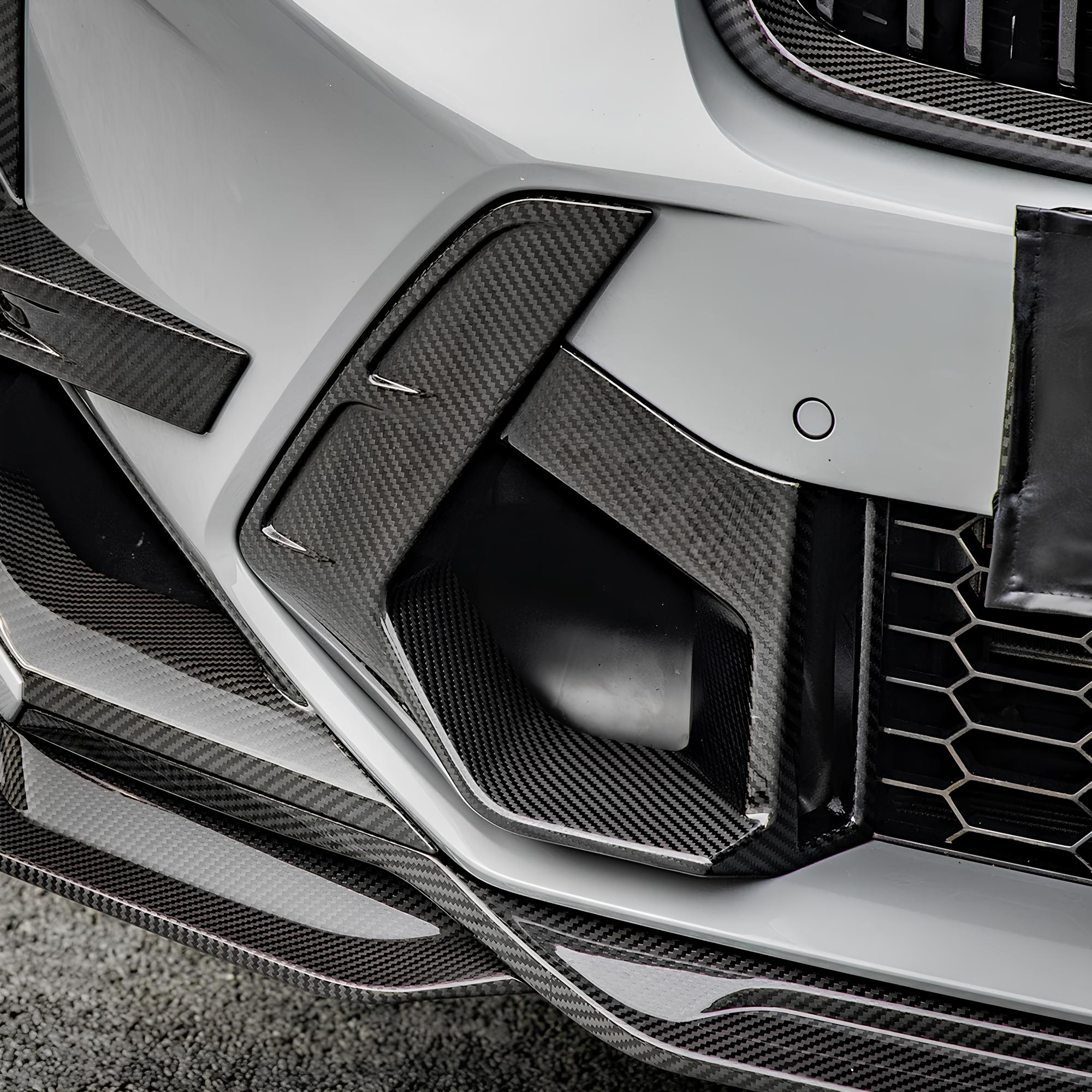 Karbonowe Wloty Powietrza Zderzaka do BMW X3M F97 LCI (2021-2024) SOOQOO Styl - obrazek 3