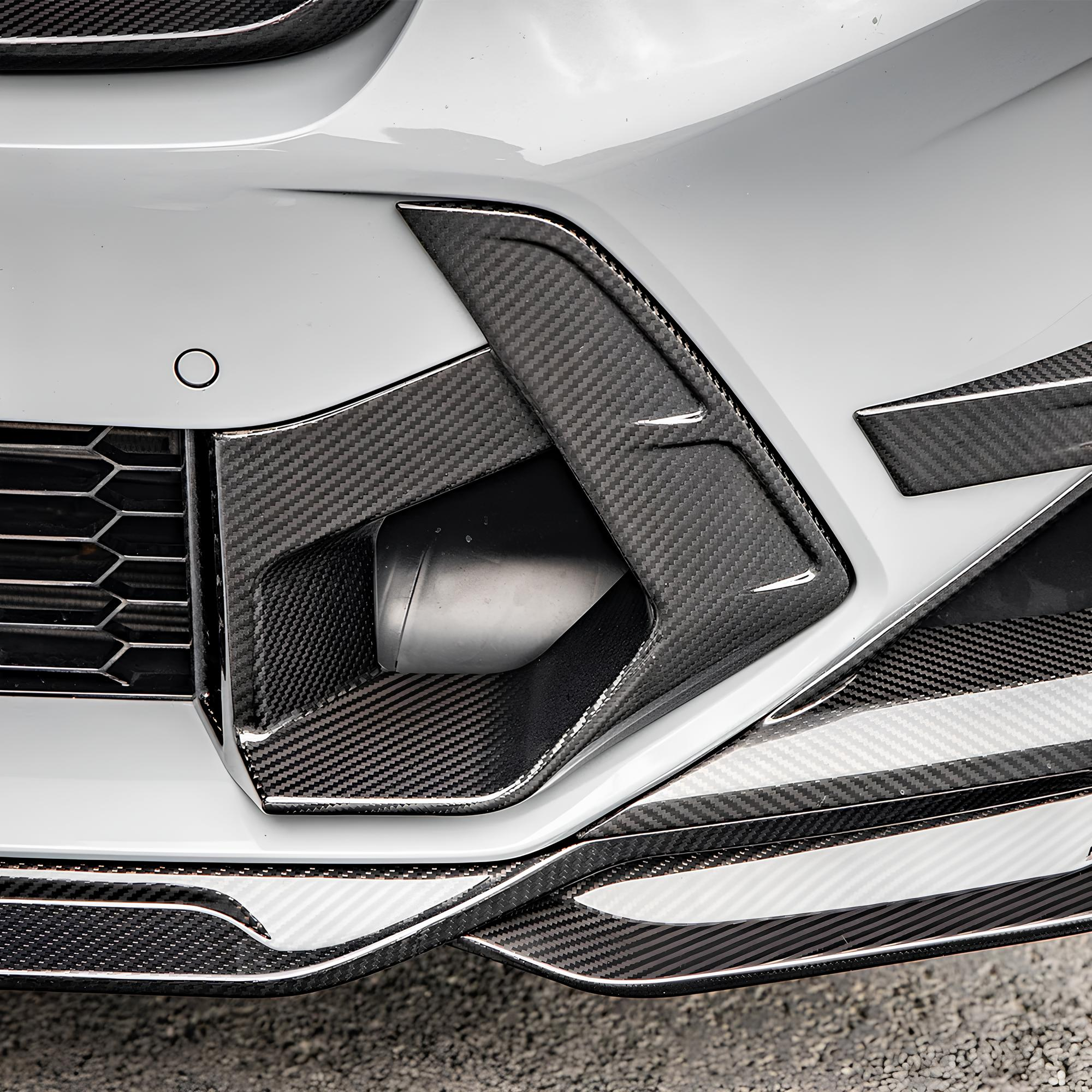 Karbonowe Wloty Powietrza Zderzaka do BMW X3M F97 LCI (2021-2024) SOOQOO Styl - obrazek 9