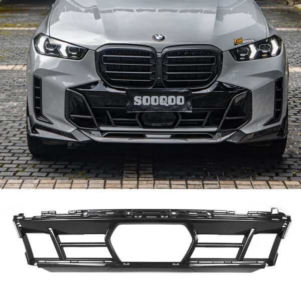 Karbonowa Dolna Atrapa Przedniego Zderzaka do BMW X5 G05 (2023-ON) SOOQOO-Style - obrazek 1