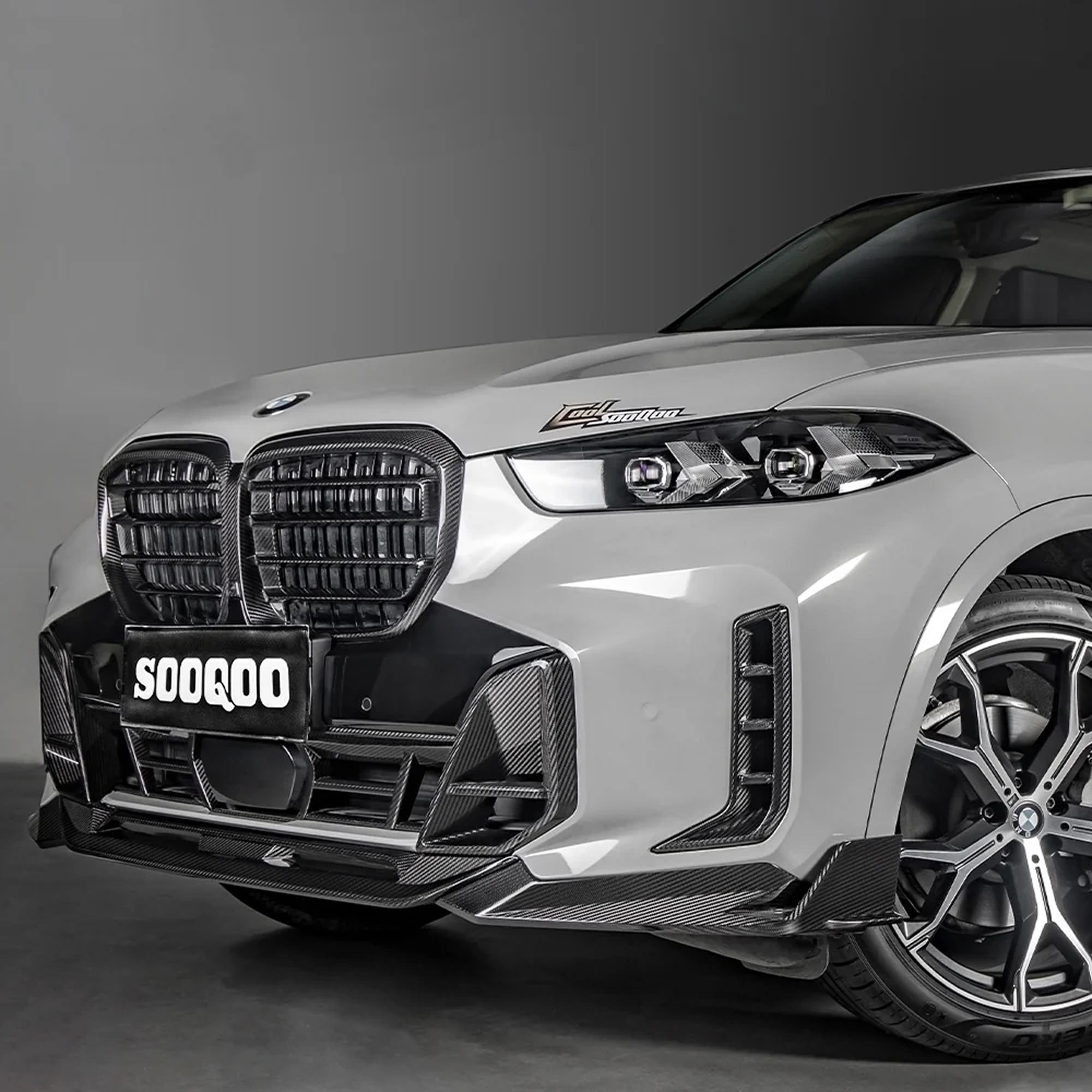 Karbonowa Dolna Atrapa Przedniego Zderzaka do BMW X5 G05 (2023-ON) SOOQOO-Style - obrazek 5