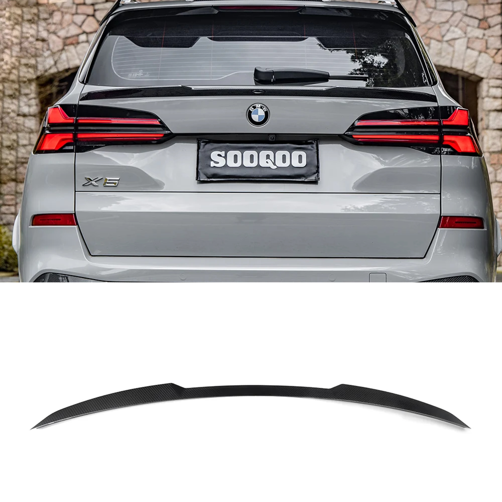 Karbonowy Spoiler Lotka Klapy do BMW X5 G05 (2018-ON) SOOQOO-Style - obrazek 1