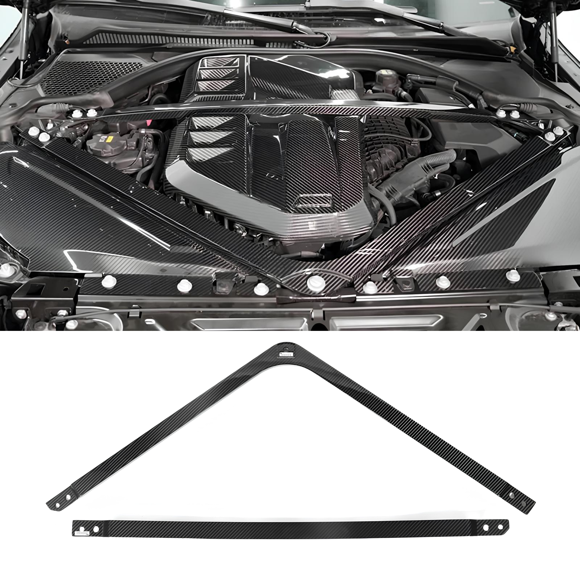 Karbonowa Rozpórka Kielichów do BMW M3 G80 G81 / M4 G82 G83 - obrazek 1