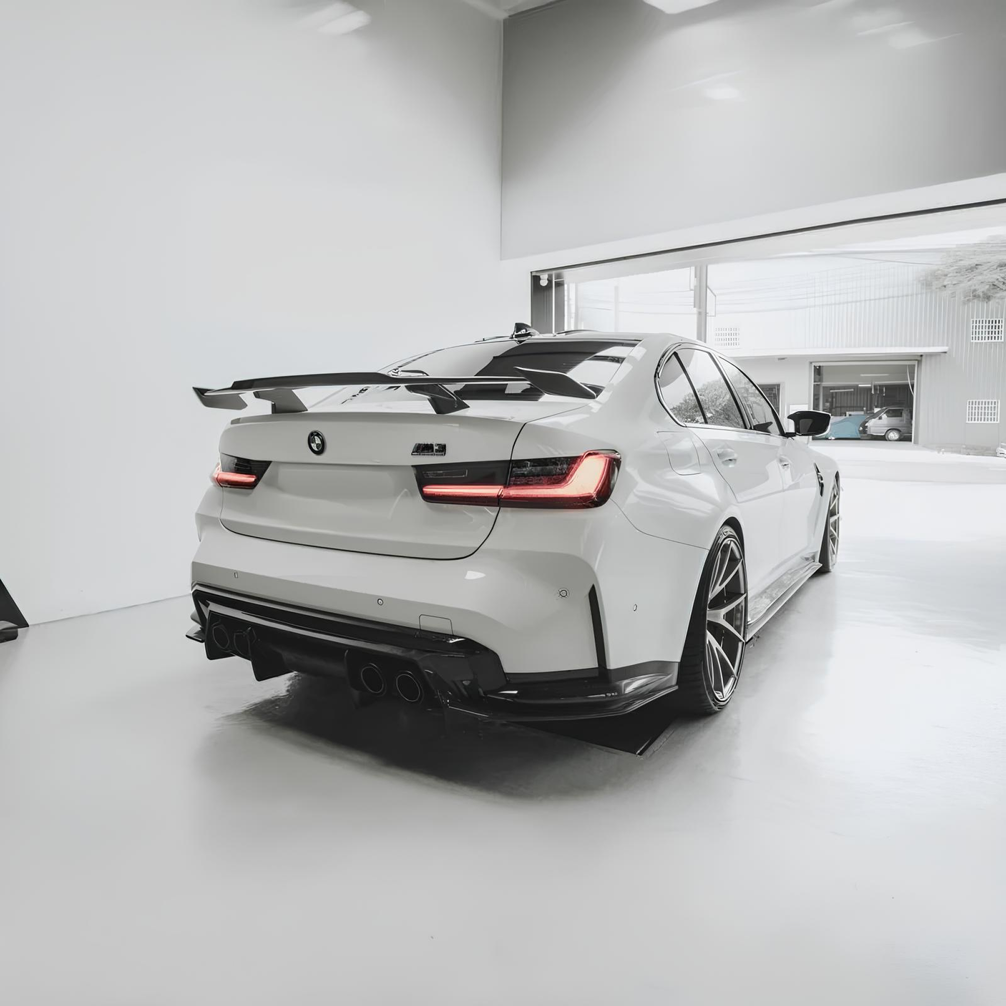 Karbonowy Spoiler/Skrzydlo Lotka Na Klapę Bagażnika do BMW G20/G22/G80/G82 M-Performance Style - obrazek 5