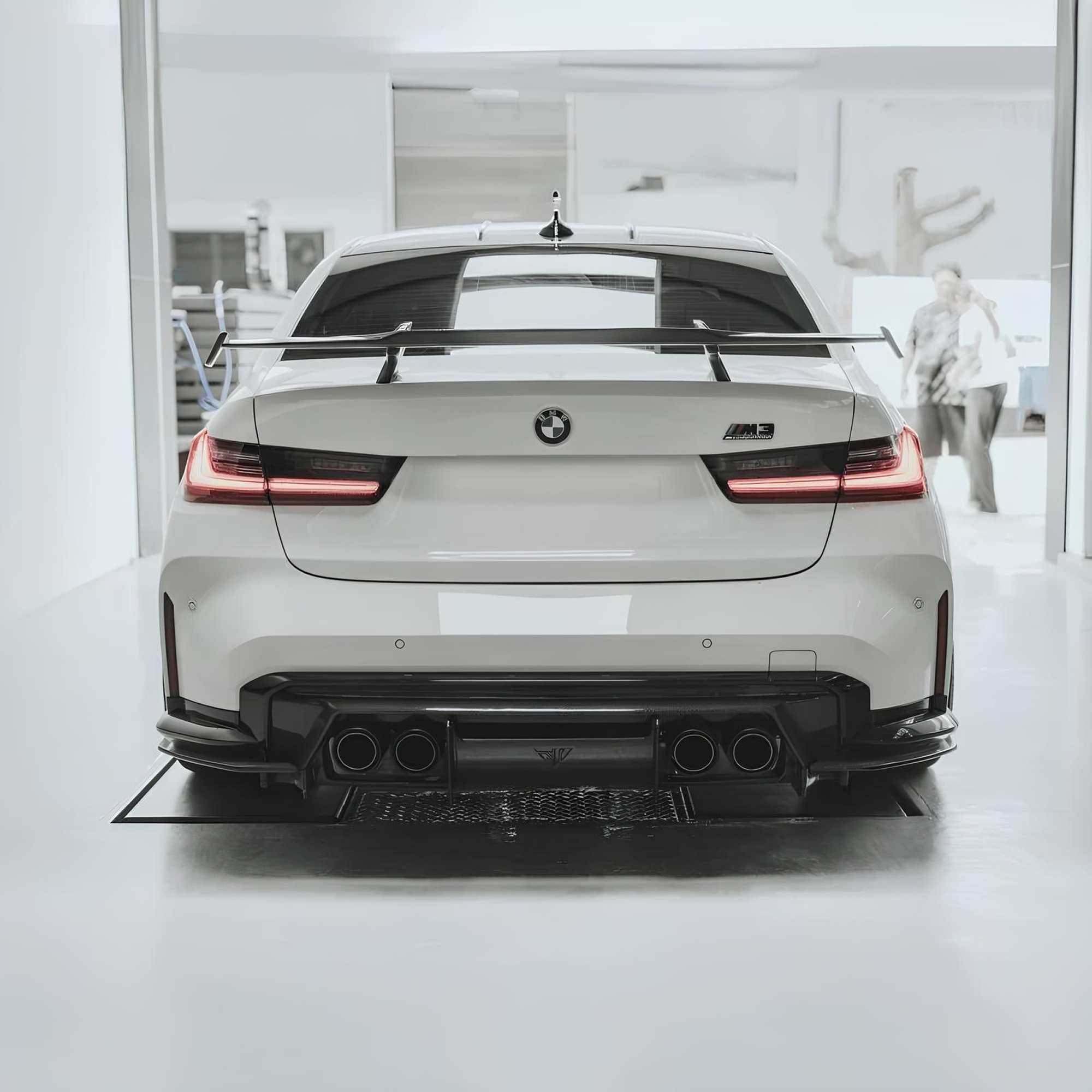 Karbonowy Spoiler/Skrzydlo Lotka Na Klapę Bagażnika do BMW G20/G22/G80/G82 M-Performance Style - obrazek 3