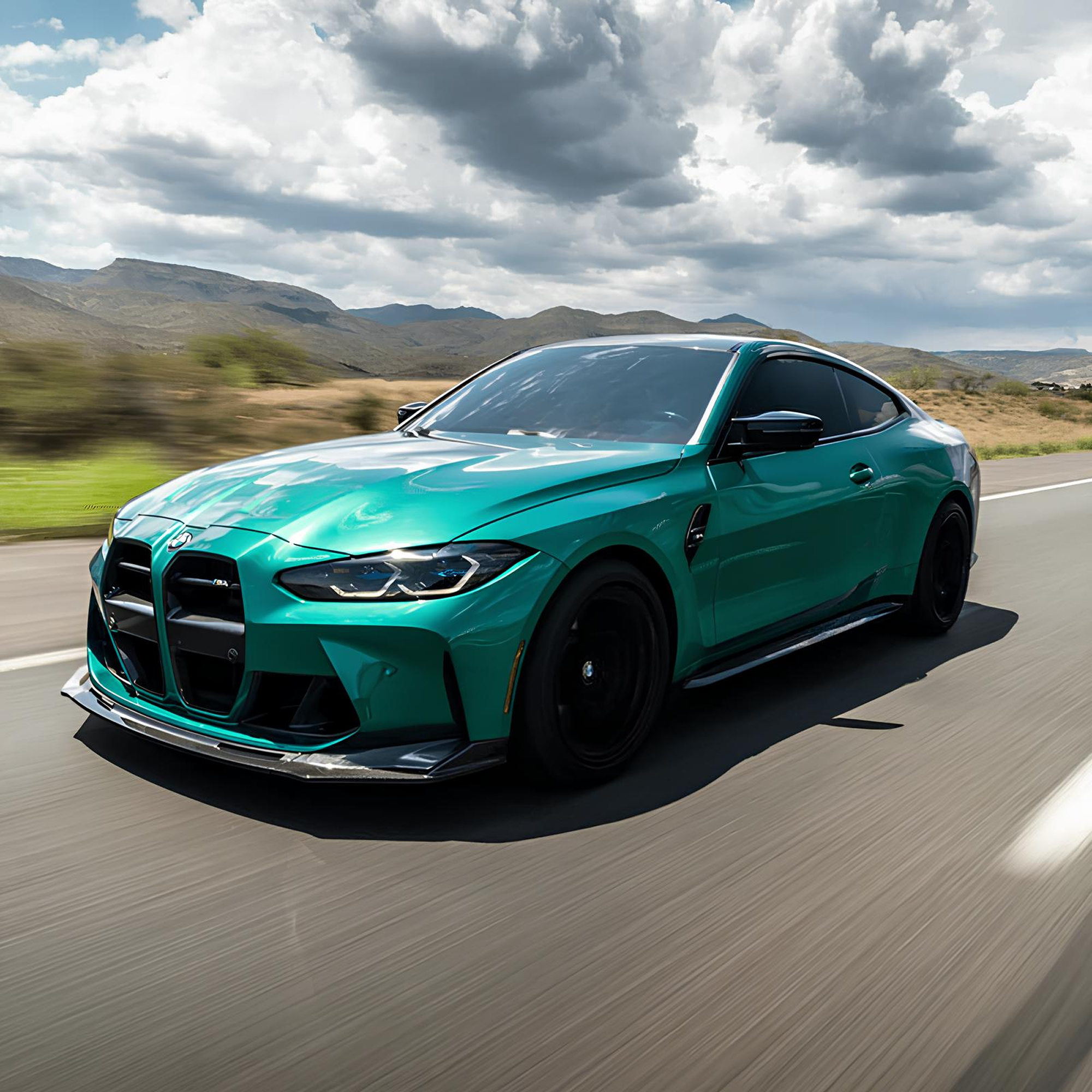 Karbonowy Splitter do BMW M3 G80 G81 / M4 G82 G83 VS Style - obrazek 3