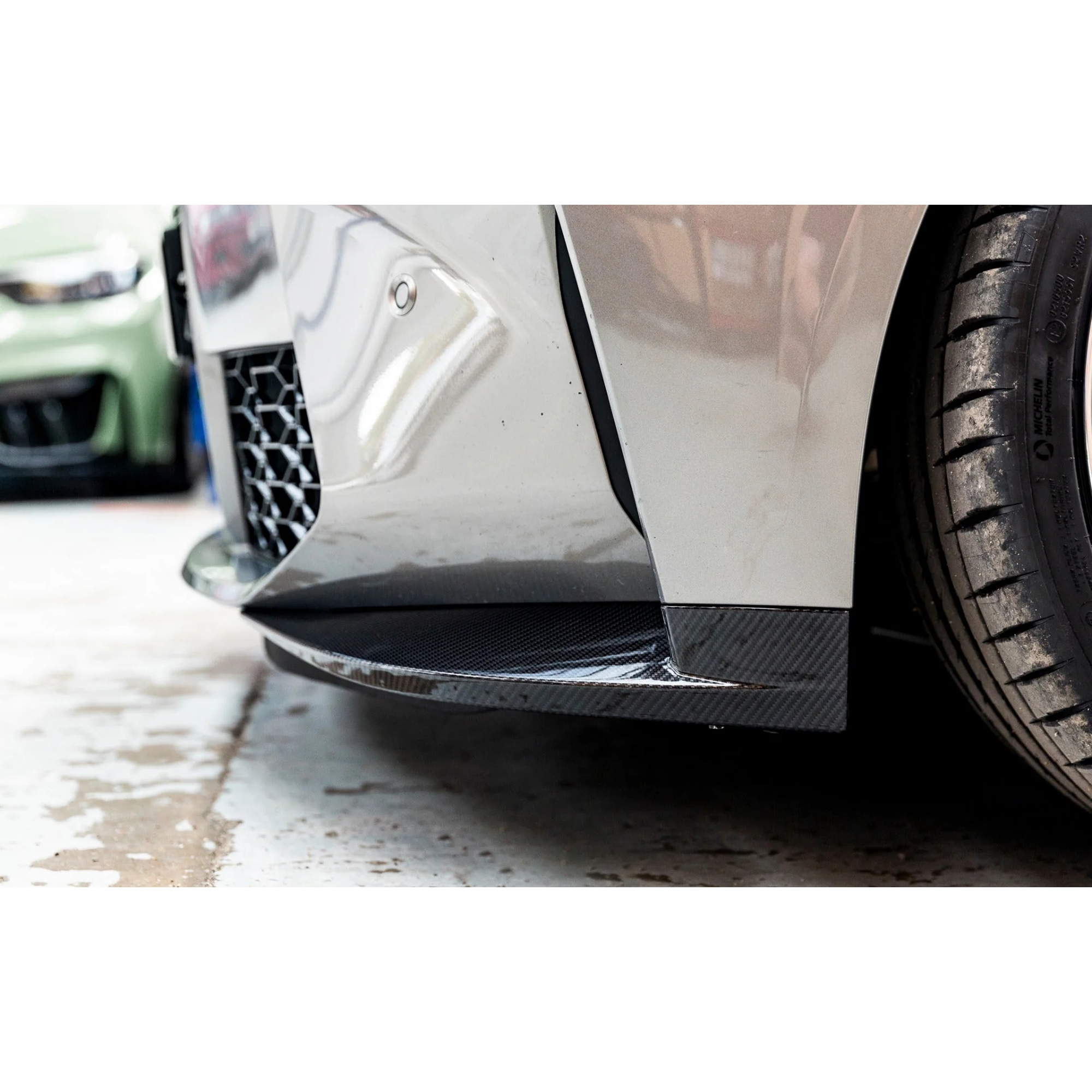 Karbonowe Splittery Przedniego Zderzaka BMW M3 G80 G81 / M4 G82 G83 OEM Style - obrazek 7