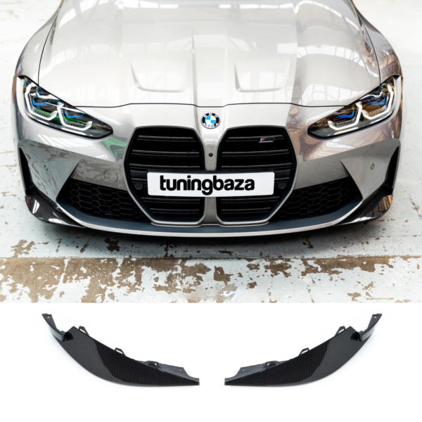 Karbonowe Splittery Przedniego Zderzaka BMW M3 G80 G81 / M4 G82 G83 OEM Style - obrazek 1
