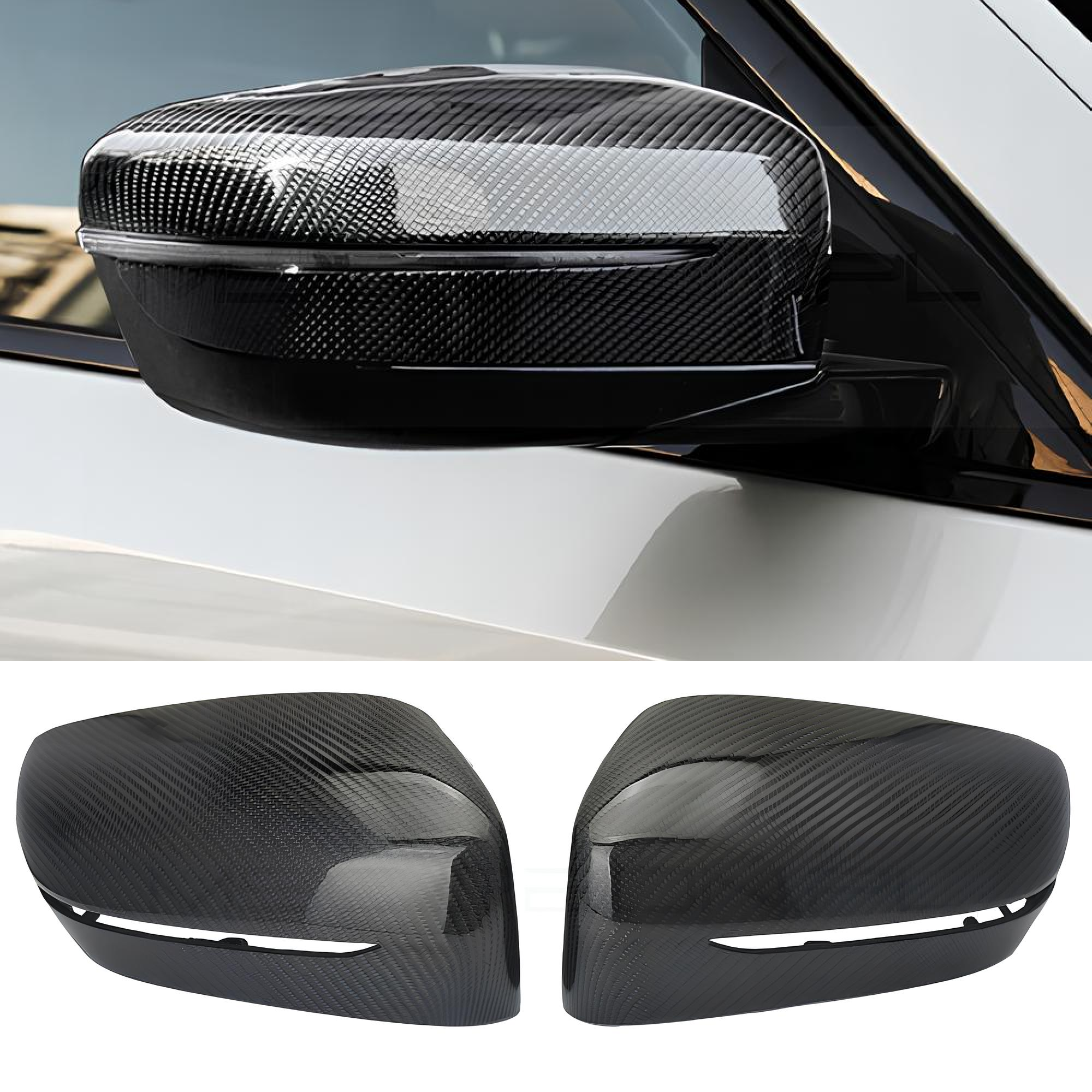 Karbonowe Nakładki Obudowa Lusterka OEM Styl do BMW G20 / G22 / G26 / G30 / G11 / G14 - obrazek 1