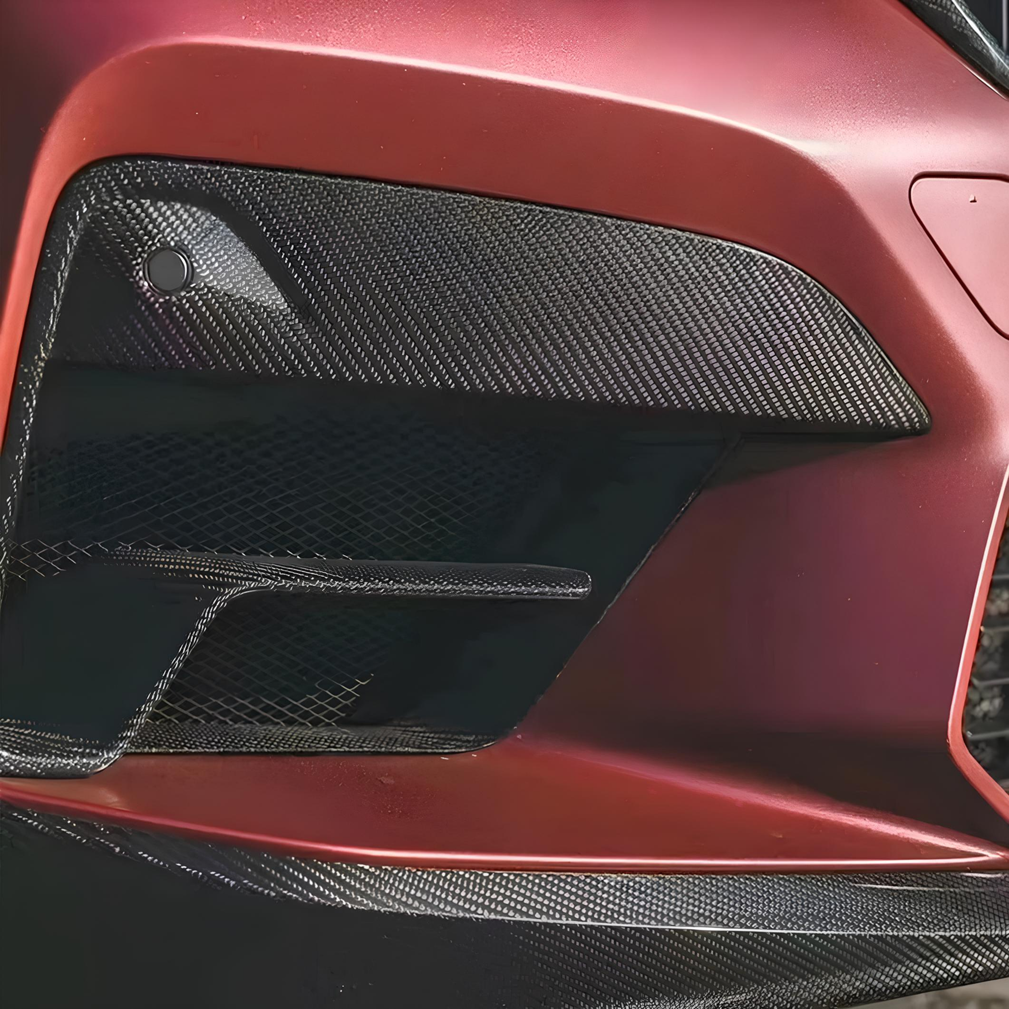 Karbonowe Nakładki Na Wloty Przedniego Zderzaka BMW F90 M5 LCI (2020-2023) - obrazek 7