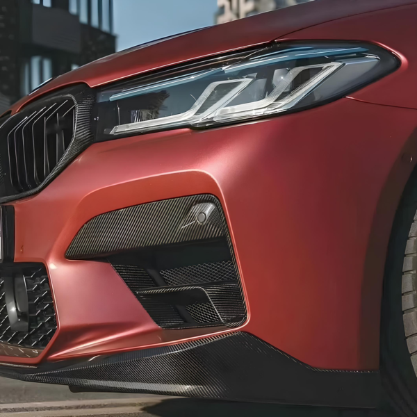 Karbonowe Nakładki Na Wloty Przedniego Zderzaka BMW F90 M5 LCI (2020-2023) - obrazek 6