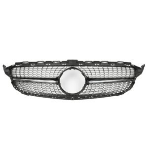 Grill Atrapa Mercedes C W205/C205 Diamond Style Czarny Bez Kamery 2014-2018