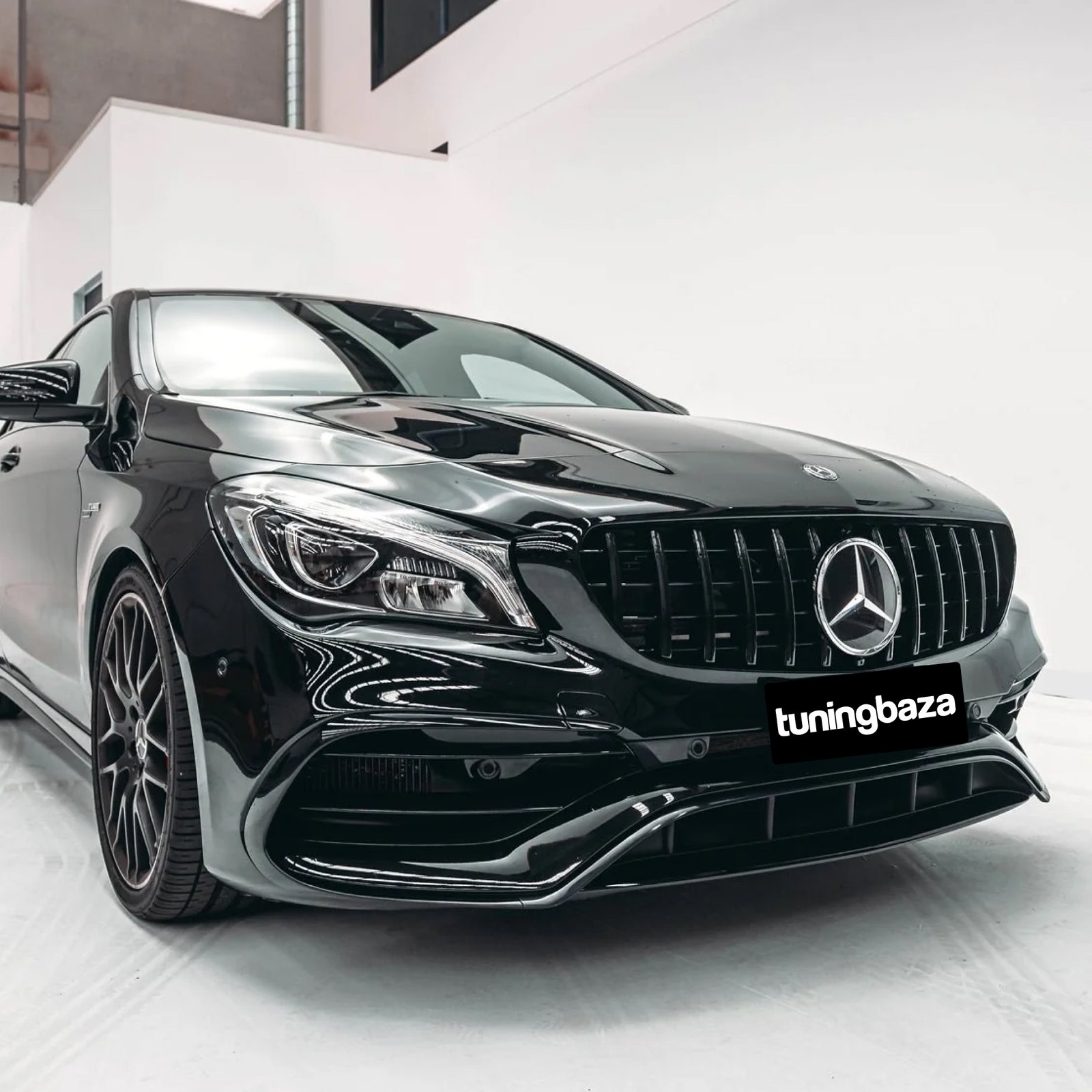 Grill Atrapa Mercedes CLA C117 X117 GT Style Czarny 13-19 - obrazek 2