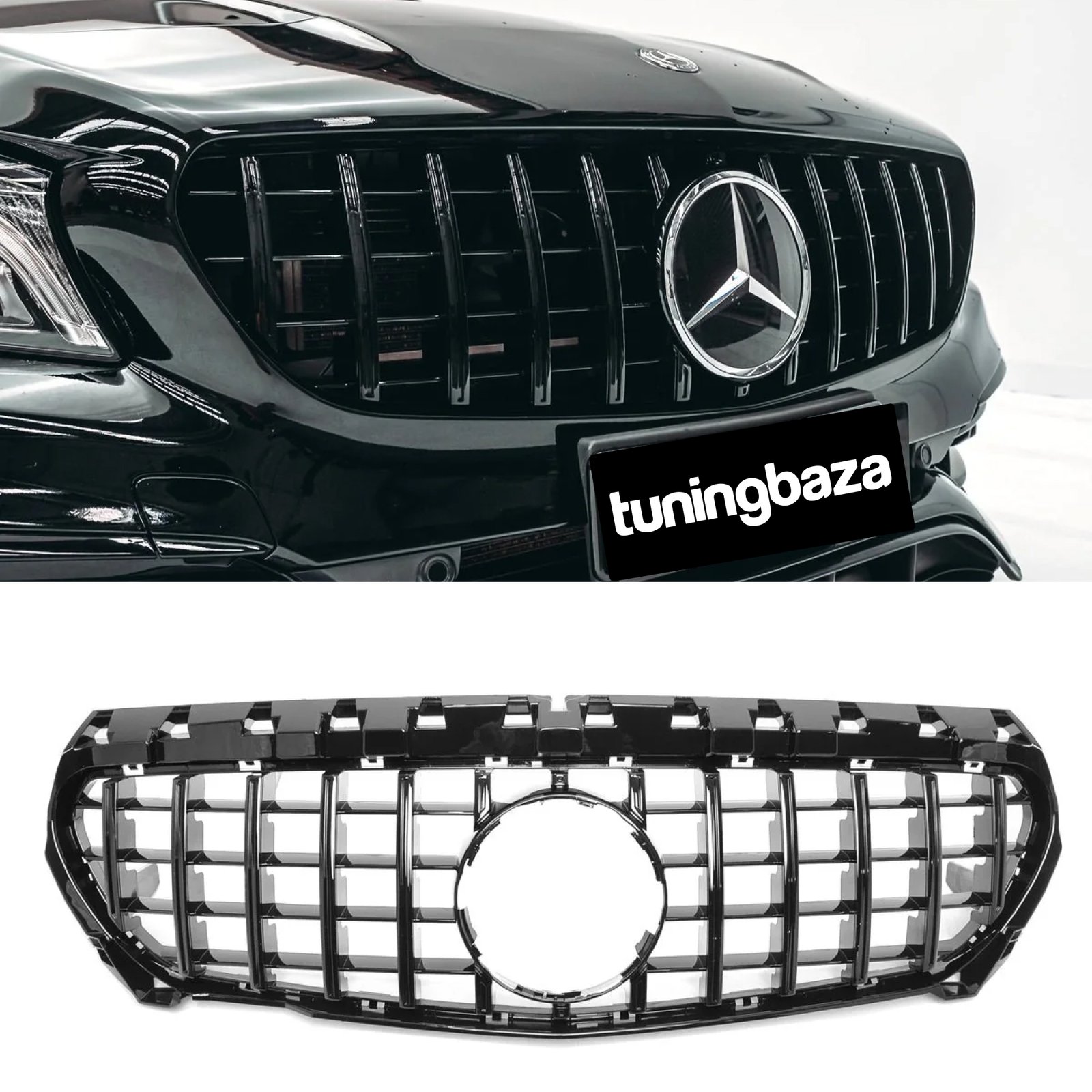 Grill Atrapa Mercedes CLA C117 X117 GT Style Czarny 13-19 - obrazek 1