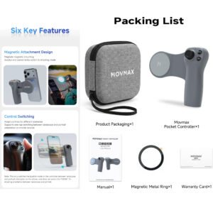 MOVMAX Pilot do DJI Osmo Pocket 4/3/2/1 z Etui Ochronnym Uchwyt MagSafe - obrazek 4