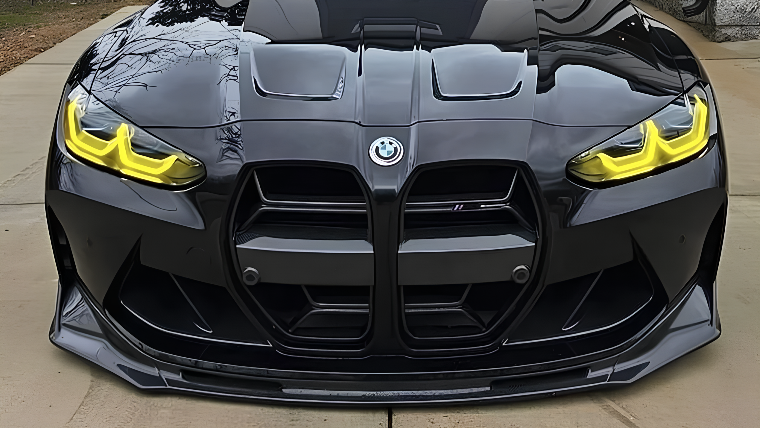 Dokładka Spoiler Splitter Przód BMW G80 / G81 / G82 / G83 VS Style Czarny Połysk (2020–2026) - obrazek 4