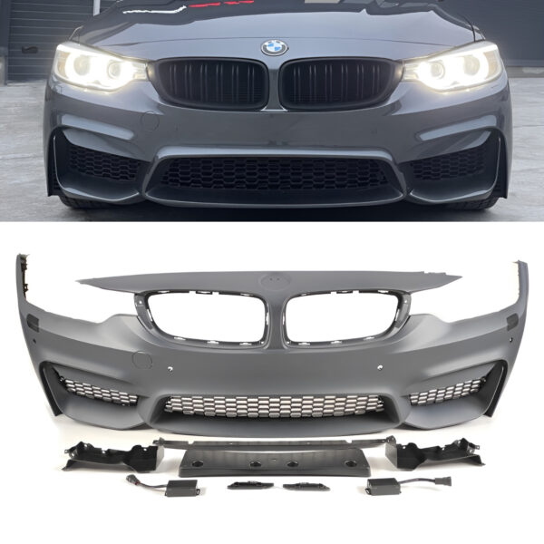 Zderzak Przedni BMW F32 / F33 / F36 M4 Style PDC + SRA + Halogeny - obrazek 1