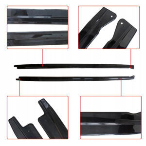 Listwy Pod Progi BMW X5 F15 X5M F85 X6 F16 X6M F86 – Styl MP, Czarny Połysk - obrazek 3