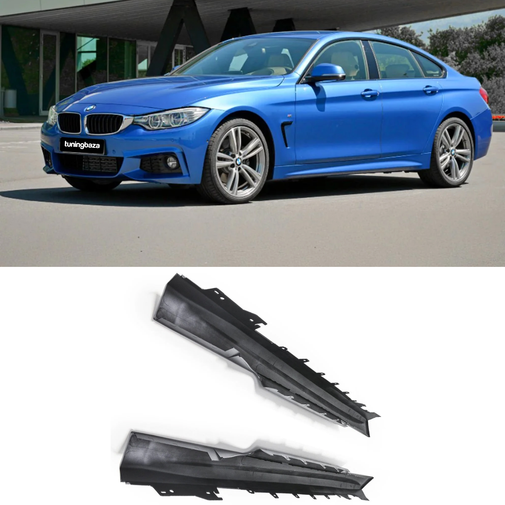 Progi Boczne BMW F36 Gran Coupé w stylu M-Tech (2014–2021) – Do Malowania - obrazek 3