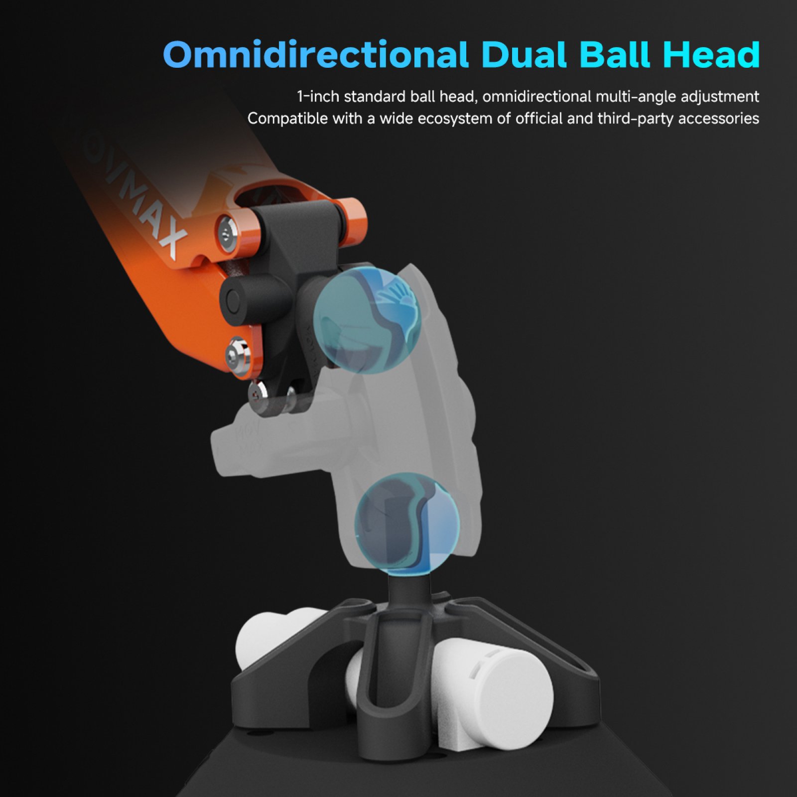 MOVMAX NANO ORANGE – stabilizator do kamer sportowych i DJI Osmo / Insta360 - obrazek 10