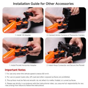 MOVMAX NANO ORANGE – stabilizator do kamer sportowych i DJI Osmo / Insta360 - obrazek 13