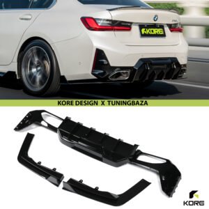 DYFUZOR TYLNY BMW G20 / G21 LCI M-Performance ABS Czarny Szafir KORE - obrazek 3