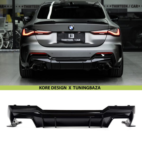 DYFUZOR TYLNY BMW G22 / G23 ABS Czarny Szafir KORE - obrazek 5