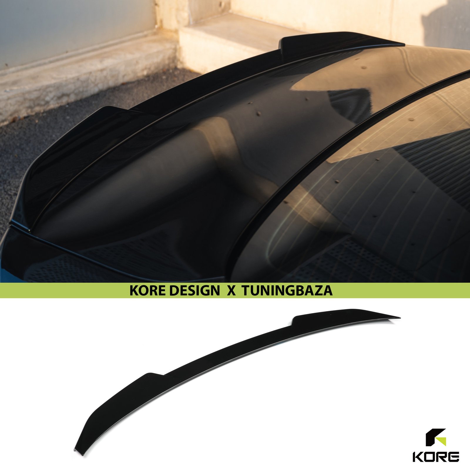 Spoiler Lotka BMW G22 G82 Własny Design Czarny Szafir KORE - obrazek 3