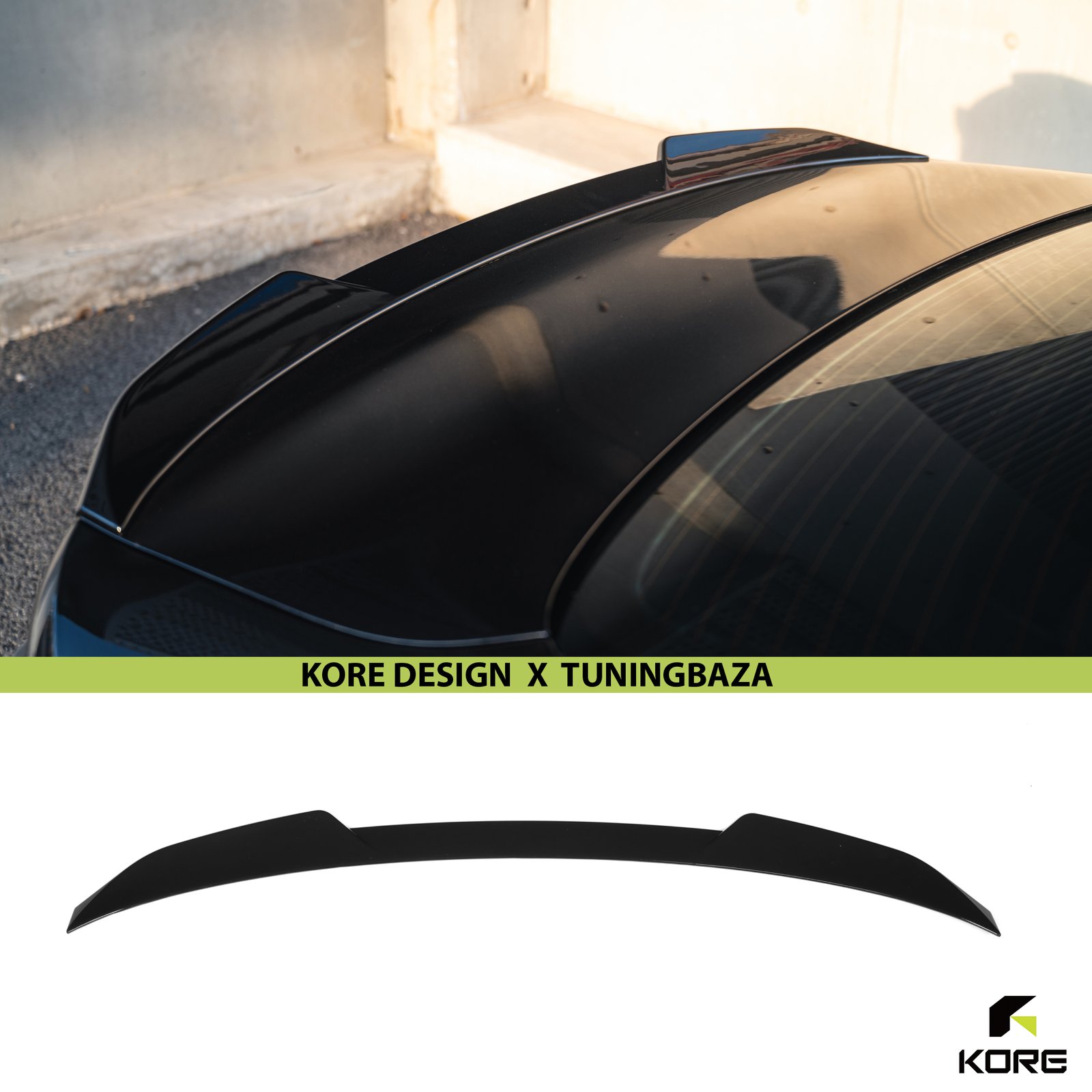 Spoiler Lotka BMW G22 G82 Własny Design Czarny Szafir KORE - obrazek 1